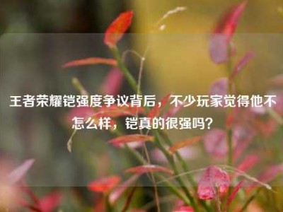 王者荣耀铠强度争议背后，不少玩家觉得他不怎么样，铠真的很强吗？