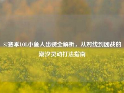 S7赛季LOL小鱼人出装全解析，从对线到团战的潮汐灵动打法指南