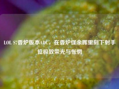 LOL S7香炉版本ADC，在香炉怪余晖里刻下射手位极致荣光与怅惘