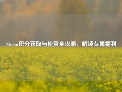 Steam积分获取与使用全攻略，解锁专属福利