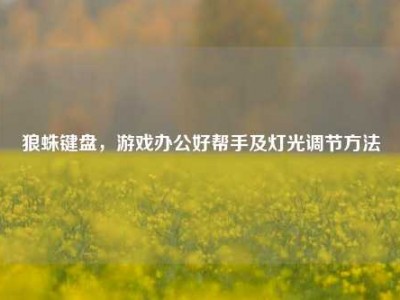 狼蛛键盘，游戏办公好帮手及灯光调节方法