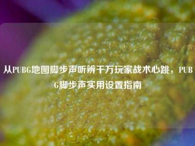 从PUBG地图脚步声听辨千万玩家战术心跳，PUBG脚步声实用设置指南