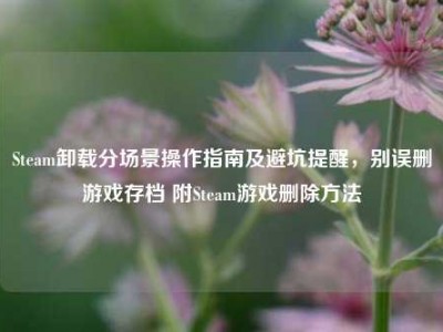Steam卸载分场景操作指南及避坑提醒，别误删游戏存档 附Steam游戏删除方法