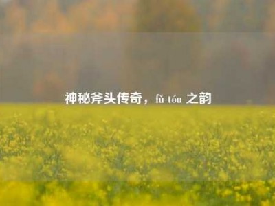 神秘斧头传奇，fǔ tóu 之韵