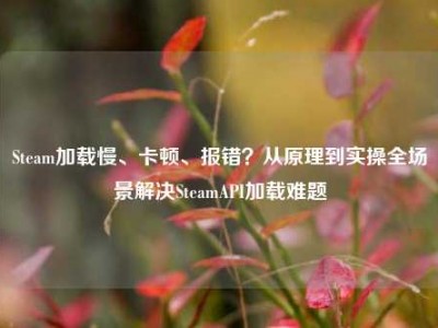 Steam加载慢、卡顿、报错？从原理到实操全场景解决SteamAPI加载难题