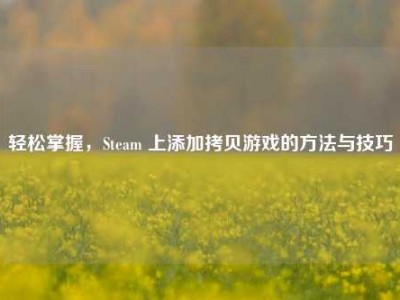 轻松掌握，Steam 上添加拷贝游戏的方法与技巧
