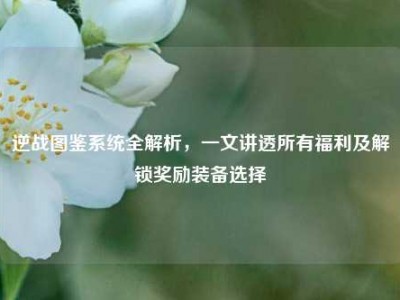 逆战图鉴系统全解析，一文讲透所有福利及解锁奖励装备选择