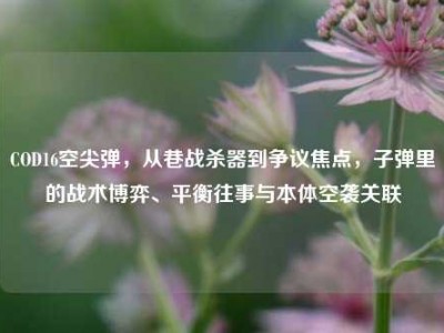 COD16空尖弹，从巷战杀器到争议焦点，子弹里的战术博弈、平衡往事与本体空袭关联