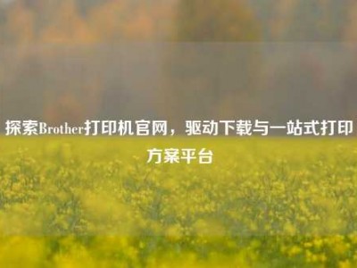 探索Brother打印机官网，驱动下载与一站式打印方案平台