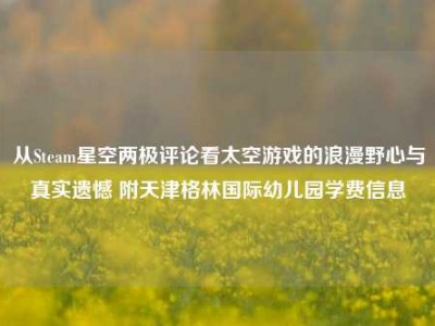 从Steam星空两极评论看太空游戏的浪漫野心与真实遗憾 附天津格林国际幼儿园学费信息