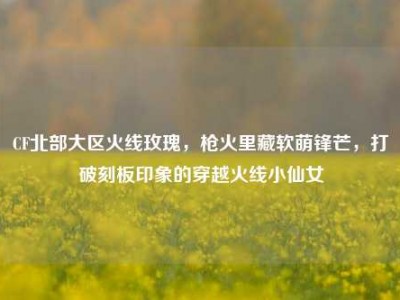 CF北部大区火线玫瑰，枪火里藏软萌锋芒，打破刻板印象的穿越火线小仙女
