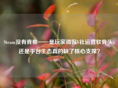Steam没有脊椎——是玩家调侃V社运营软骨头，还是平台生态真的缺了核心支撑？