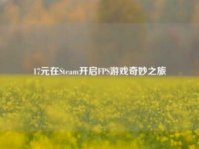 17元在Steam开启FPS游戏奇妙之旅