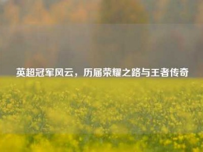 英超冠军风云，历届荣耀之路与王者传奇
