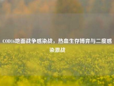 COD16地面战争感染战，热血生存博弈与二度感染激战