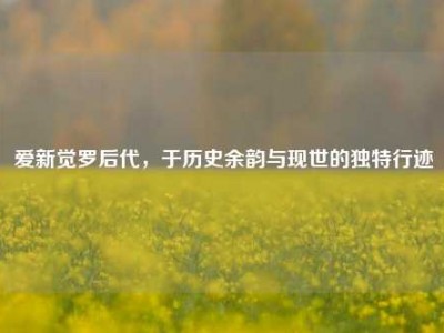 爱新觉罗后代，于历史余韵与现世的独特行迹