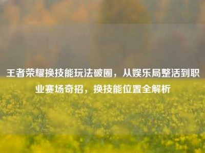 王者荣耀换技能玩法破圈，从娱乐局整活到职业赛场奇招，换技能位置全解析