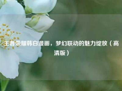 王者荣耀韩白漫画，梦幻联动的魅力绽放（高清版）