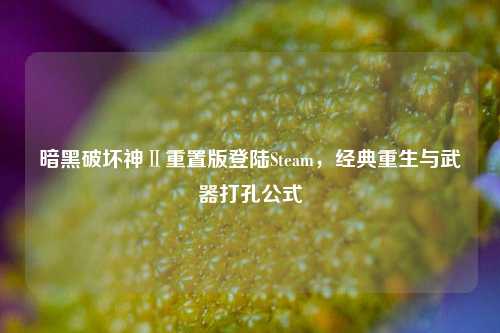 暗黑破坏神Ⅱ重置版登陆Steam,经典重生与武器打孔公式