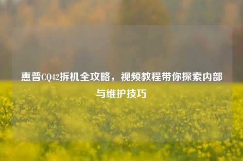 惠普CQ42拆机全攻略,视频教程带你探索内部与维护技巧