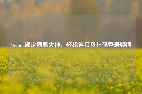 Steam 绑定网易大神，轻松连接及扫码登录疑问