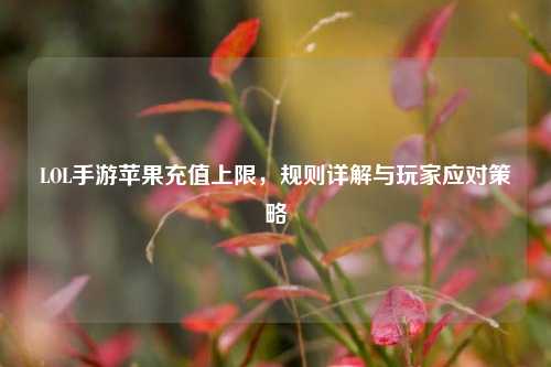 LOL手游苹果充值上限,规则详解与玩家应对策略
