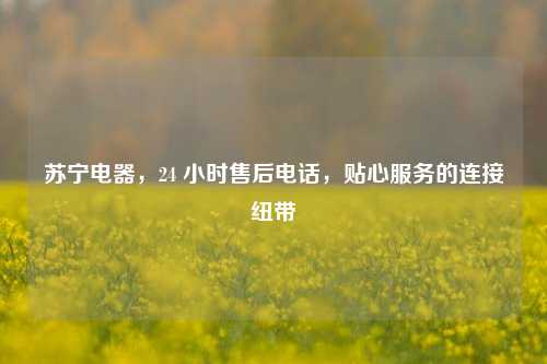苏宁电器，24 小时售后电话，贴心服务的连接纽带