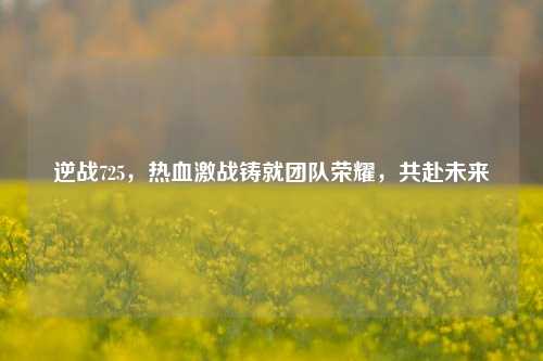 逆战725,热血激战铸就团队荣耀,共赴未来