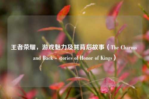 王者荣耀,游戏魅力及其背后故事(The Charms and Back - stories of Honor of Kings)