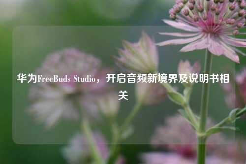 华为FreeBuds Studio,开启音频新境界及说明书相关