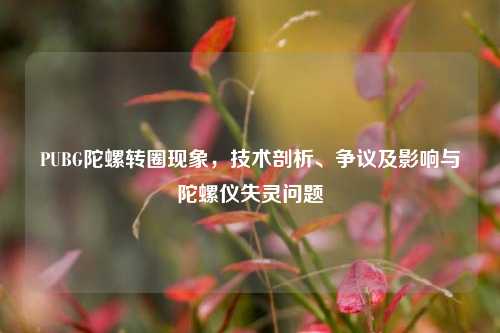 PUBG陀螺转圈现象，技术剖析、争议及影响与陀螺仪失灵问题