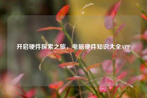 开启硬件探索之旅,电脑硬件知识大全APP