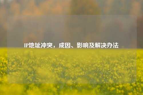 IP地址冲突，成因、影响及解决办法