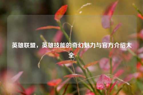 英雄联盟,英雄技能的奇幻魅力与官方介绍大全