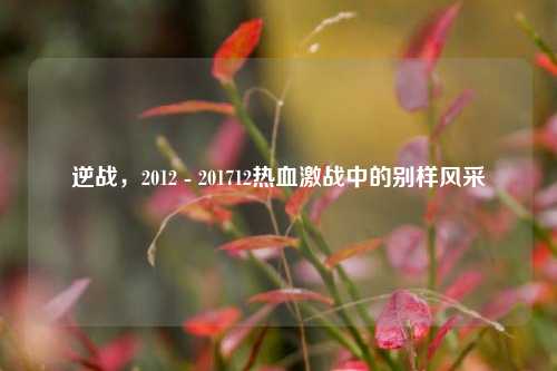 逆战，2012 - 201712热血激战中的别样风采