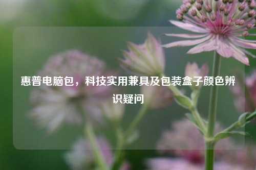 惠普电脑包，科技实用兼具及包装盒子颜色辨识疑问