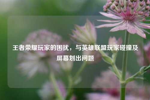 王者荣耀玩家的困扰,与英雄联盟玩家碰撞及屏幕划出问题