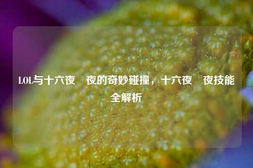LOL与十六夜咲夜的奇妙碰撞,十六夜咲夜技能全解析
