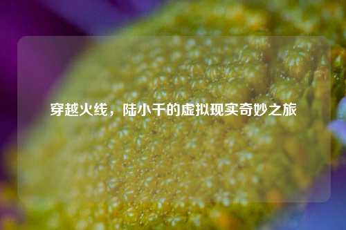 穿越火线,陆小千的虚拟现实奇妙之旅