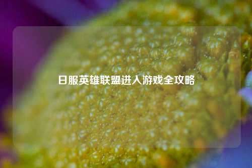 日服英雄联盟进入游戏全攻略
