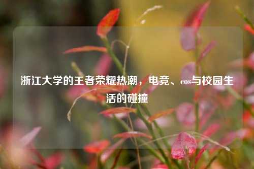 浙江大学的王者荣耀热潮，电竞、cos与校园生活的碰撞