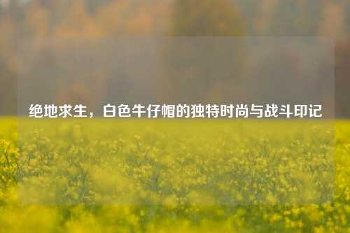 绝地求生,白色牛仔帽的独特时尚与战斗印记