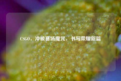 CSGO,冲破赛场魔咒,书写荣耀新篇