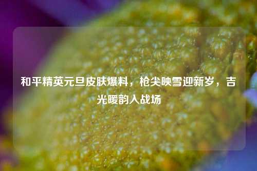 和平精英元旦皮肤爆料，枪尖映雪迎新岁，吉光暖韵入战场