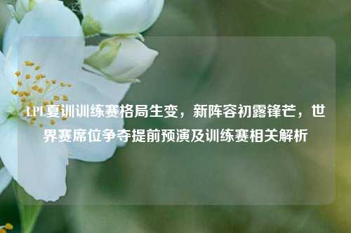 LPL夏训训练赛格局生变，新阵容初露锋芒，世界赛席位争夺提前预演及训练赛相关解析