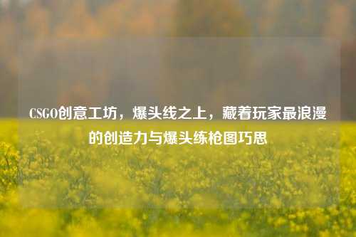 CSGO创意工坊,爆头线之上,藏着玩家最浪漫的创造力与爆头练枪图巧思