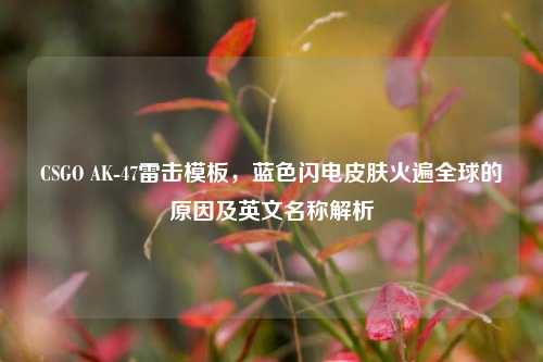 CSGO AK-47雷击模板,蓝色闪电皮肤火遍全球的原因及英文名称解析