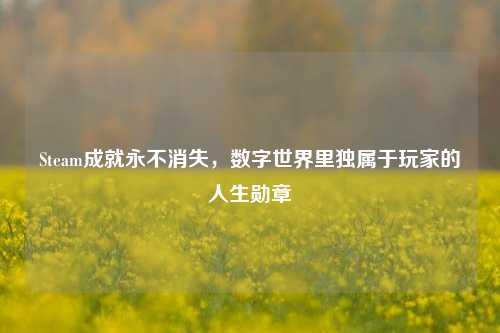 Steam成就永不消失，数字世界里独属于玩家的人生勋章