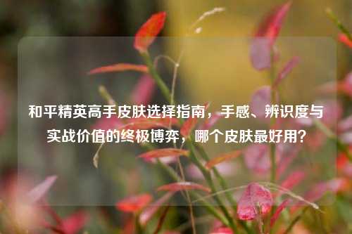 和平精英高手皮肤选择指南,手感、辨识度与实战价值的终极博弈,哪个皮肤最好用?