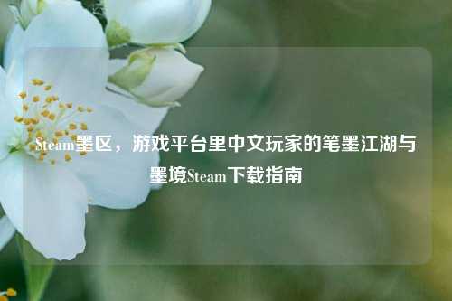 Steam墨区，游戏平台里中文玩家的笔墨江湖与墨境Steam下载指南